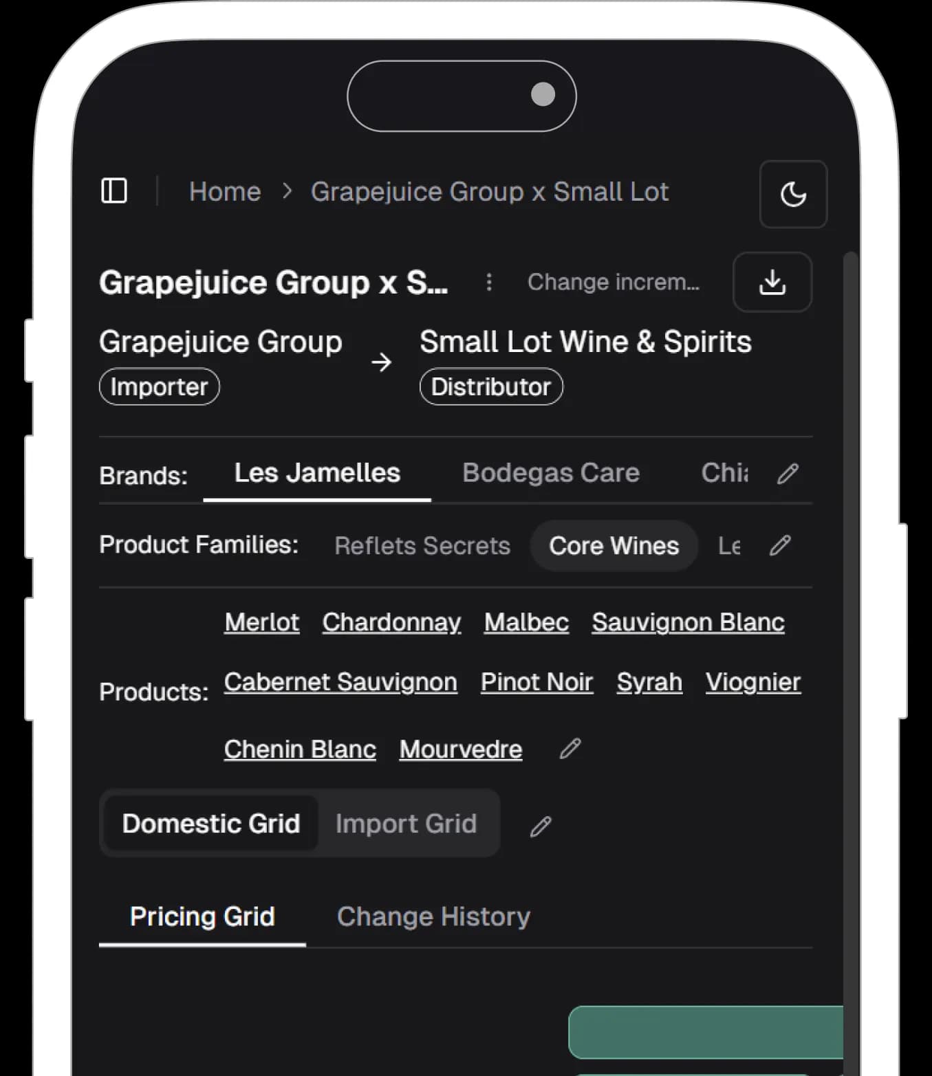 Blendwise interface on multiple devices
