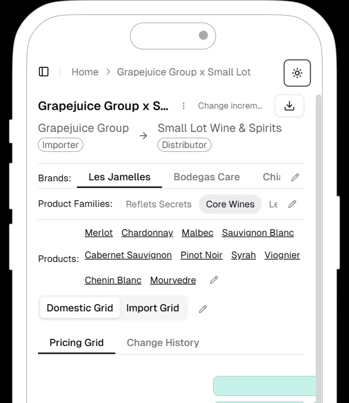 Blendwise interface on multiple devices